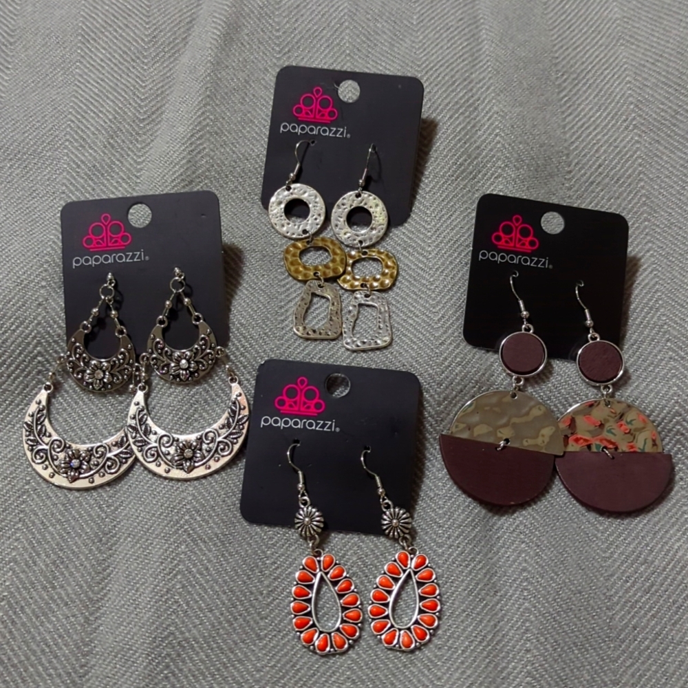 Assortment of paparazzi earrings